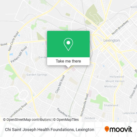 Chi Saint Joseph Health Foundations map