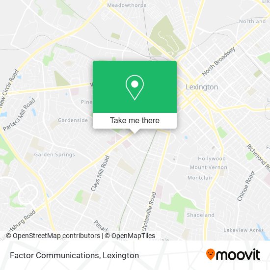 Factor Communications map