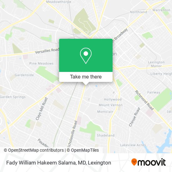 Fady William Hakeem Salama, MD map