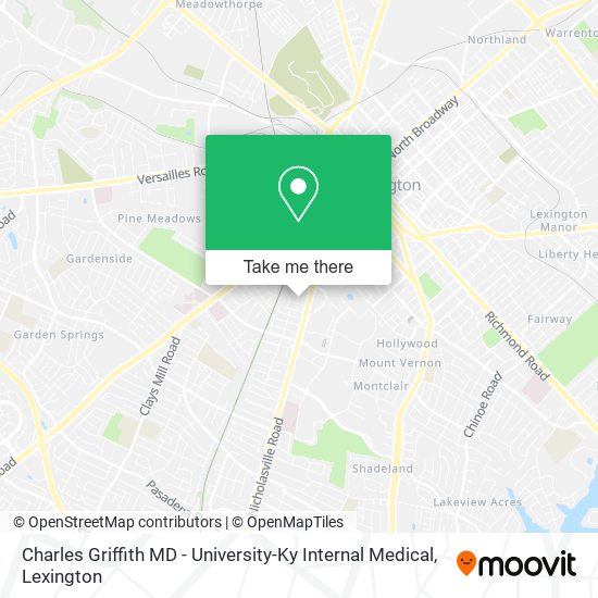 Charles Griffith MD - University-Ky Internal Medical map