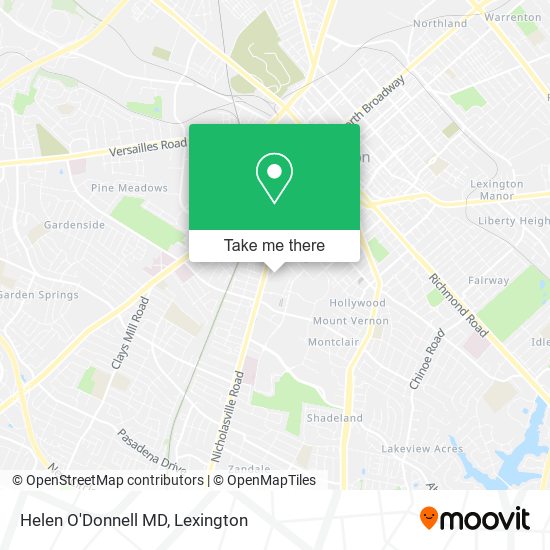 Helen O'Donnell MD map