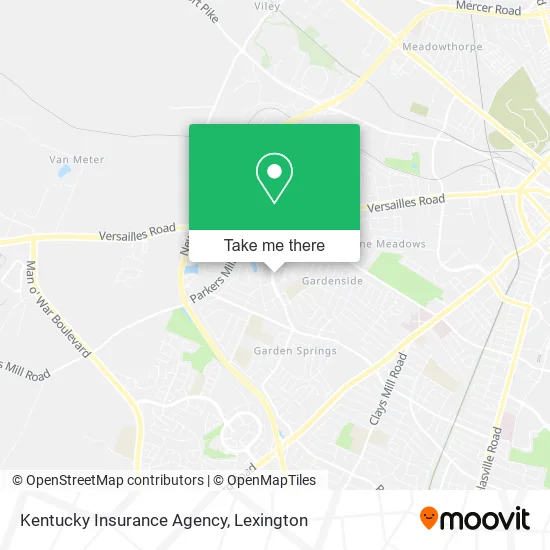 Kentucky Insurance Agency map