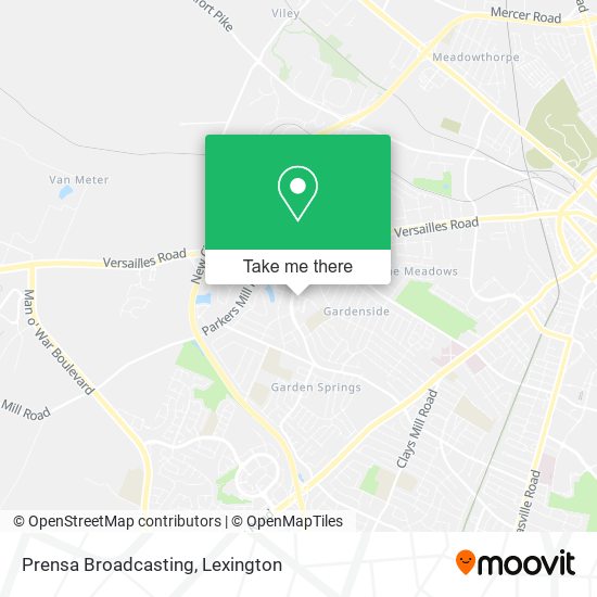 Prensa Broadcasting map