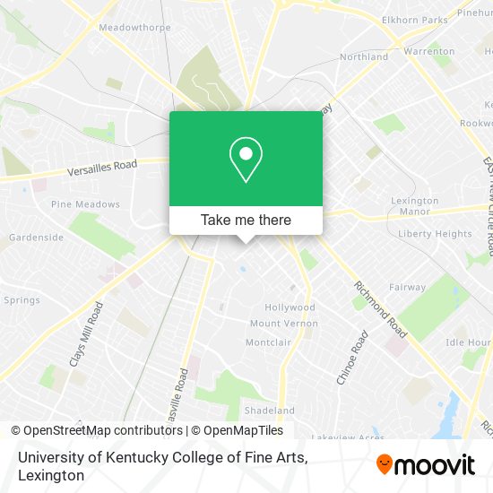 Mapa de University of Kentucky College of Fine Arts