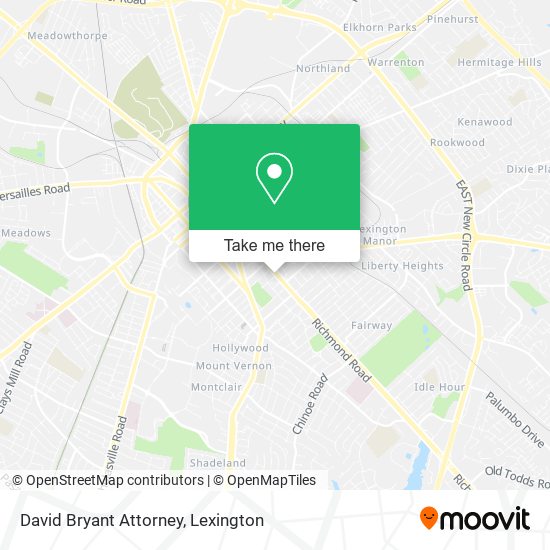 David Bryant Attorney map