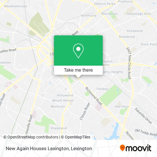 Mapa de New Again Houses Lexington