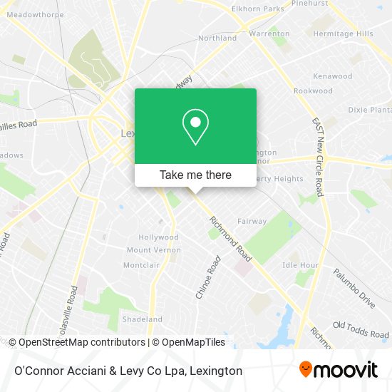 Mapa de O'Connor Acciani & Levy Co Lpa