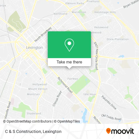 C & S Construction map