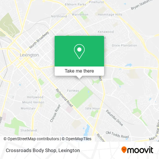 Crossroads Body Shop map