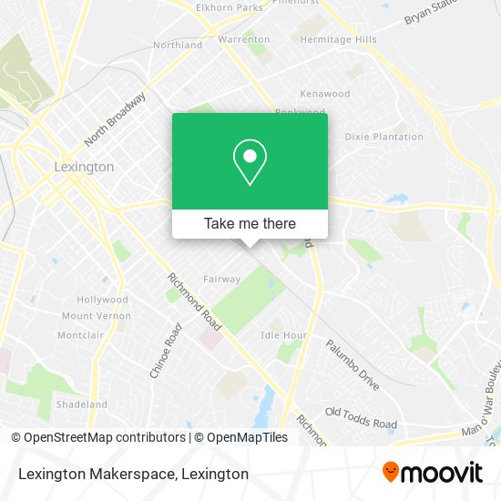 Lexington Makerspace map