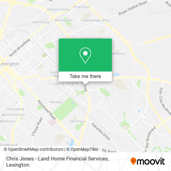 Mapa de Chris Jones - Land Home Financial Services