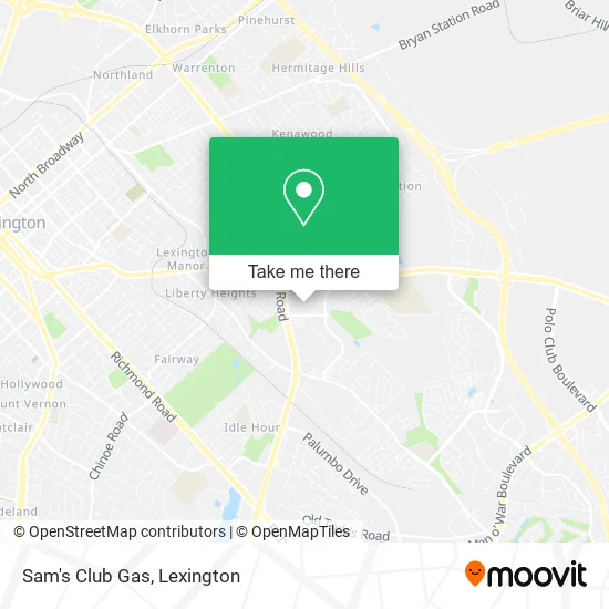 Sam's Club Gas map