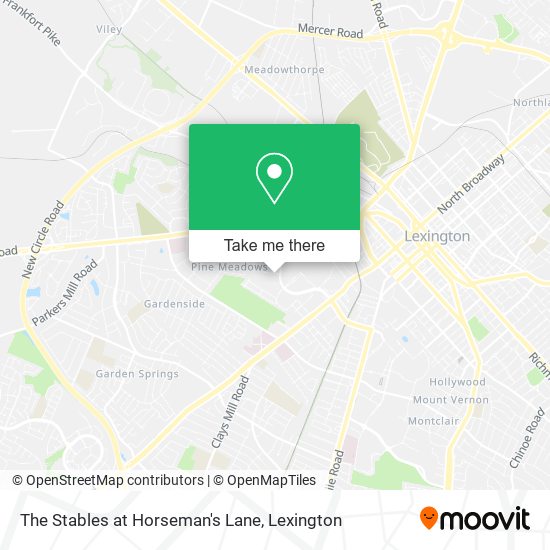 The Stables at Horseman's Lane map