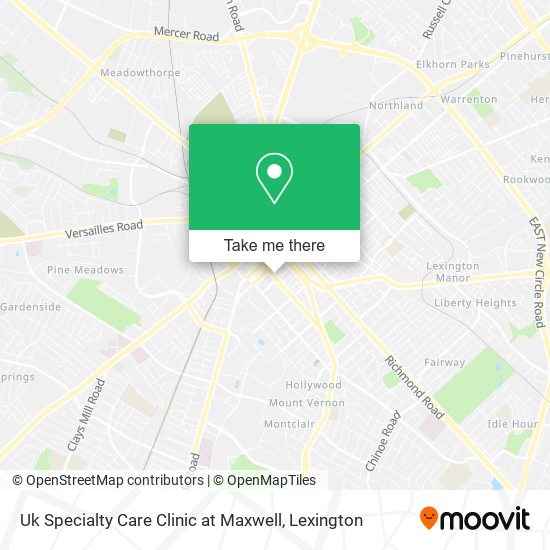 Uk Specialty Care Clinic at Maxwell map