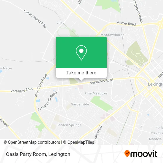 Oasis Party Room map
