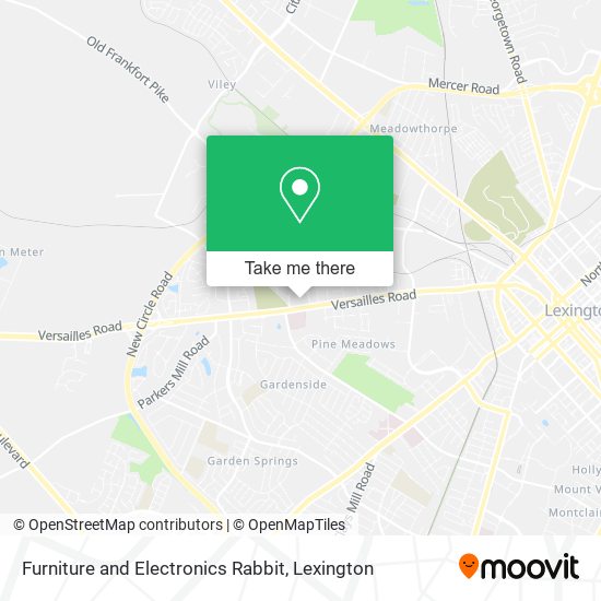 Furniture and Electronics Rabbit map