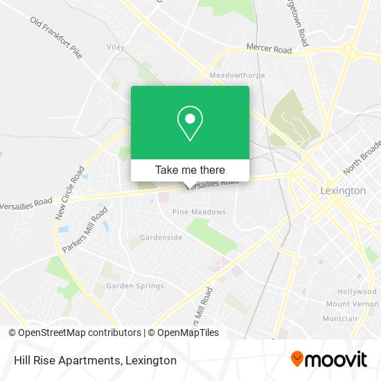 Hill Rise Apartments map