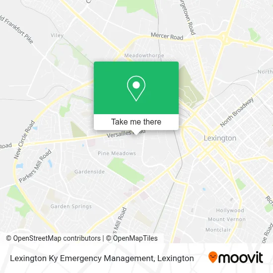 Lexington Ky Emergency Management map