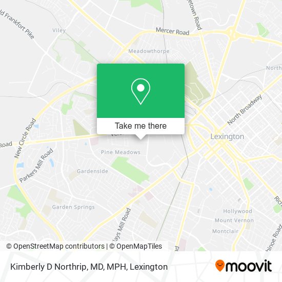Mapa de Kimberly D Northrip, MD, MPH