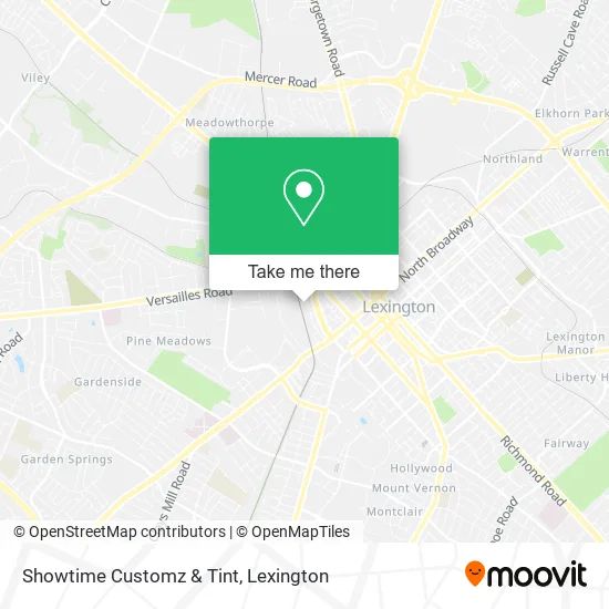 Mapa de Showtime Customz & Tint