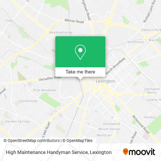 Mapa de High Maintenance Handyman Service