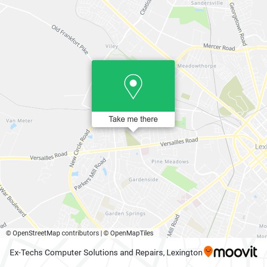 Ex-Techs Computer Solutions and Repairs map
