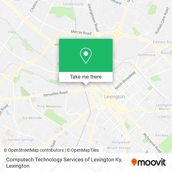 Computech Technology Services of Lexington Ky map