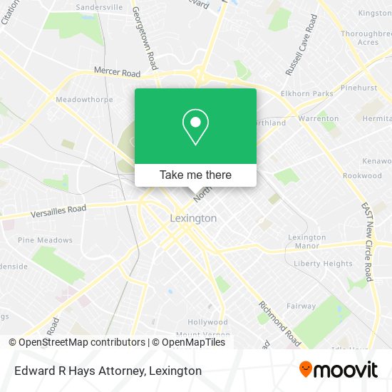 Edward R Hays Attorney map