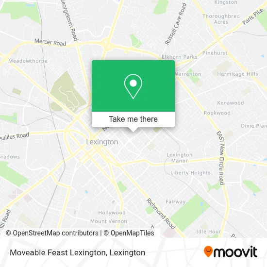 Moveable Feast Lexington map