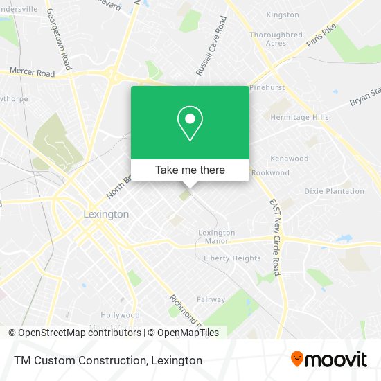 Mapa de TM Custom Construction