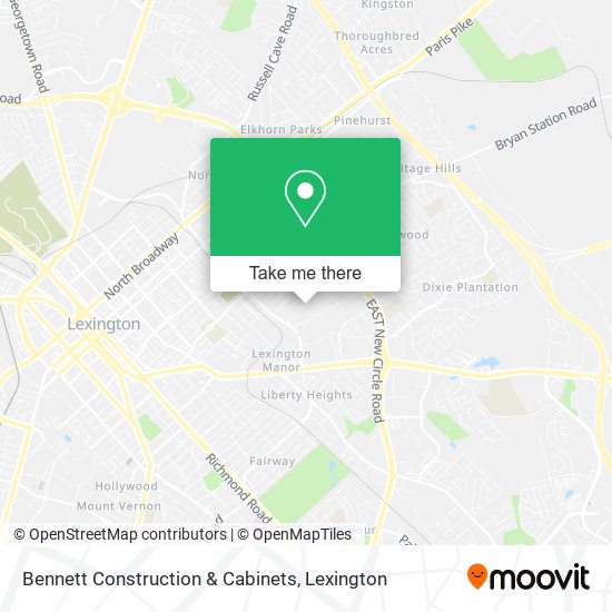 Mapa de Bennett Construction & Cabinets