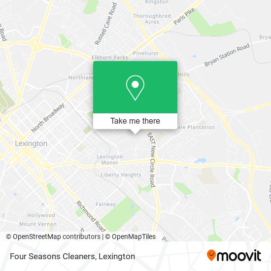 Four Seasons Cleaners map