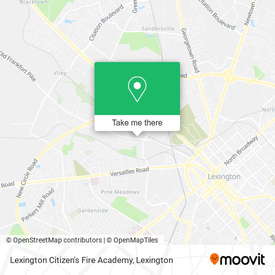 Lexington Citizen's Fire Academy map