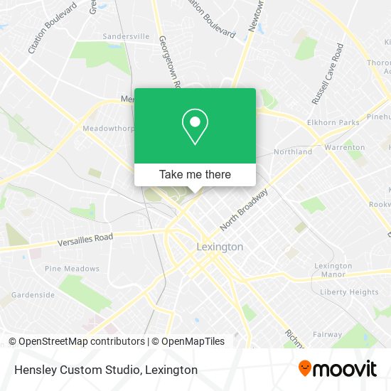 Hensley Custom Studio map