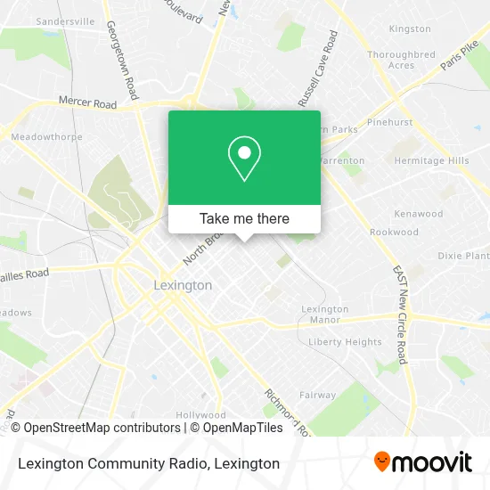 Lexington Community Radio map