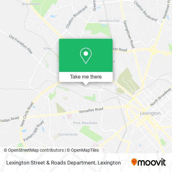 Mapa de Lexington Street & Roads Department