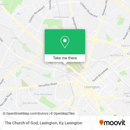 The Church of God, Lexington, Ky map