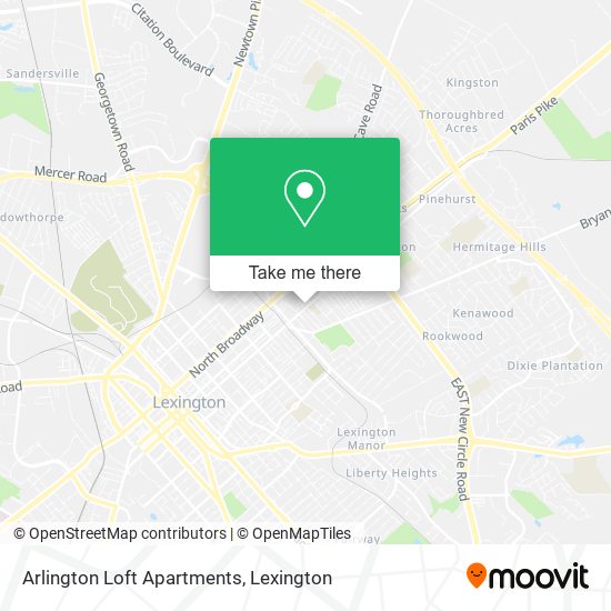 Mapa de Arlington Loft Apartments