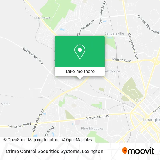 Crime Control Securities Systems map