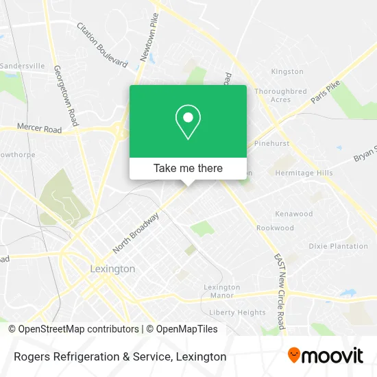 Rogers Refrigeration & Service map