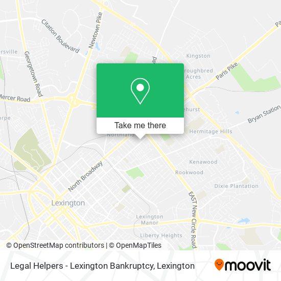 Legal Helpers - Lexington Bankruptcy map