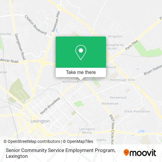 Senior Community Service Employment Program map