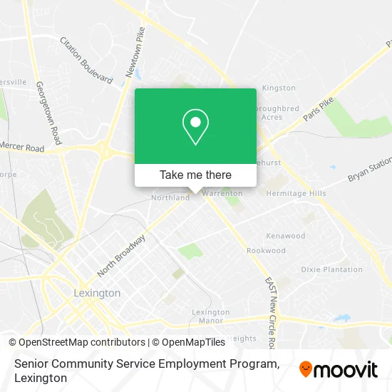 Senior Community Service Employment Program map