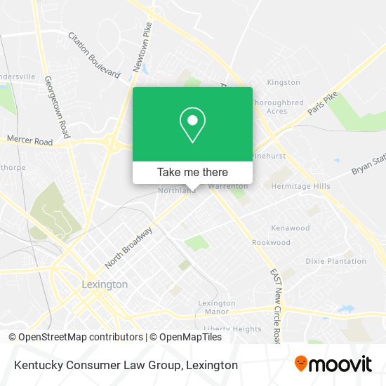 Kentucky Consumer Law Group map