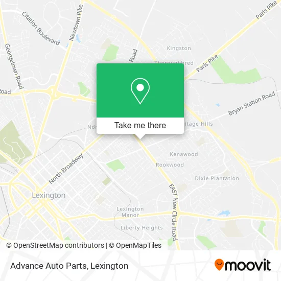Advance Auto Parts map