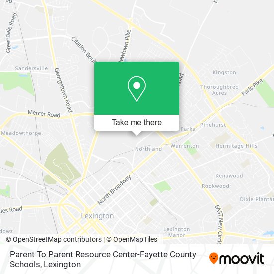 Mapa de Parent To Parent Resource Center-Fayette County Schools