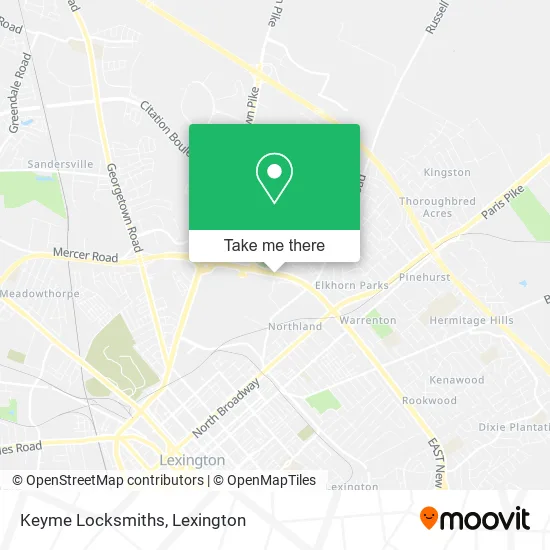 Keyme Locksmiths map