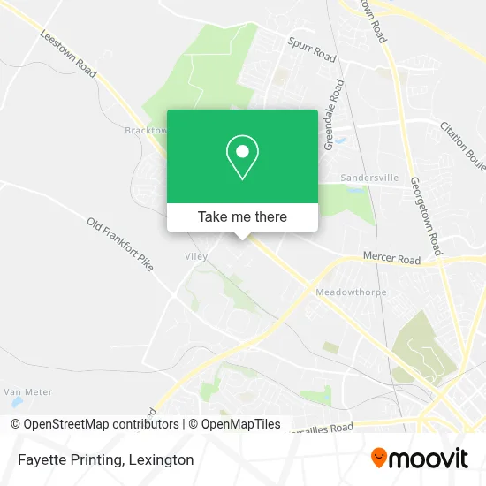 Fayette Printing map