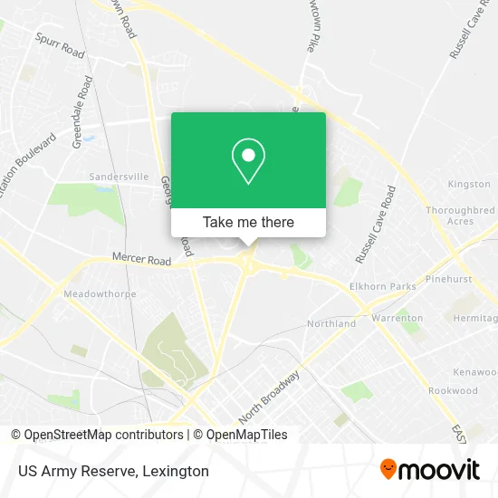 US Army Reserve map