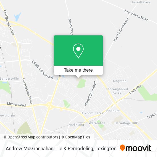 Andrew McGrannahan Tile & Remodeling map
